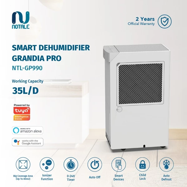 Notale Grandia Pro Smart Dehumidifier 35L NTL GP990 with Wifi